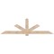 Ekena Millwork Kennewick Smooth Timber Gable Bracket, Douglas Fir, 96"W x 28"H x 1 1/2"D x 5 1/2"F, 7/12 Pitch GBW096X28X0206KEN00SDF - alternate 1